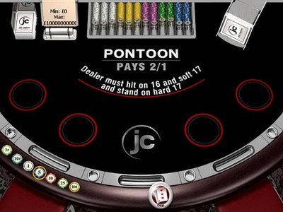 Screenshot of Online Casino Pontoon Game