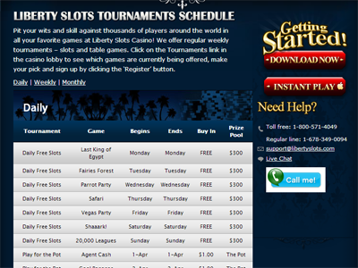Visit Liberty Slots to Play in April Tournaments By Clicking Here