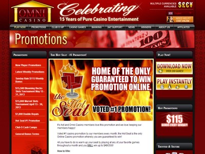 Take Advantage of the Hot Seat Promotion Click Here