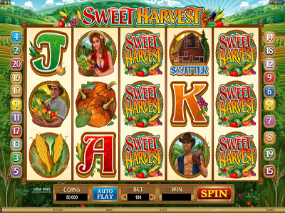 Read Review of Microgaming's Sweet Harvest Video Slot Here on CasinoDaily.com